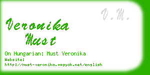 veronika must business card